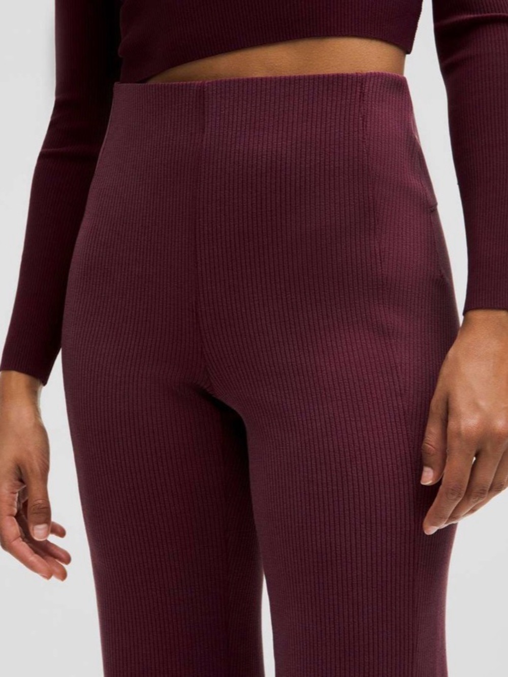 Lululemon Athletica NWT Ribbed Softstreme Flared Pant - Picture 3 of 11
